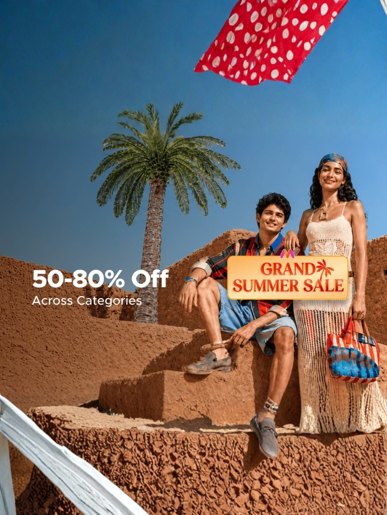 Myntra summer fashion sale poster